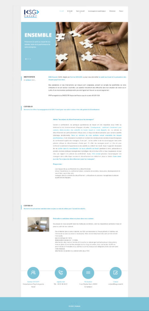 Refonte du site web KSG Conseil