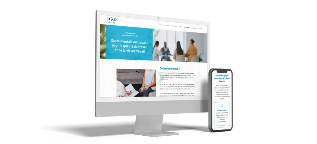 Équilibre : faites construire un site pérenne et évolutif | Lz Créa, Essonne (91). Refonte de site pour le cabinet KSG Conseil à Compiègne